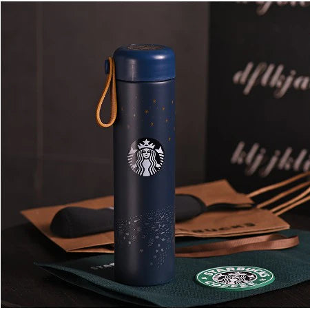 Starbucks Mermaid Sling Vacuum Bottle 475ml – Stainless Steel Insulated Water Bottle with Strap