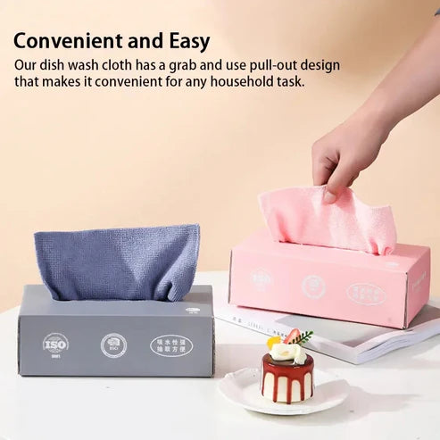 Reusable Micrfiber Absorbent Cleaning Cloths