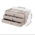 Side view of jewelry box showing compact design