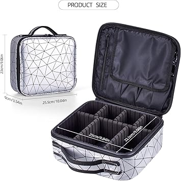 Diamond Cut Cosmetic Bag for Makeup and Essentials