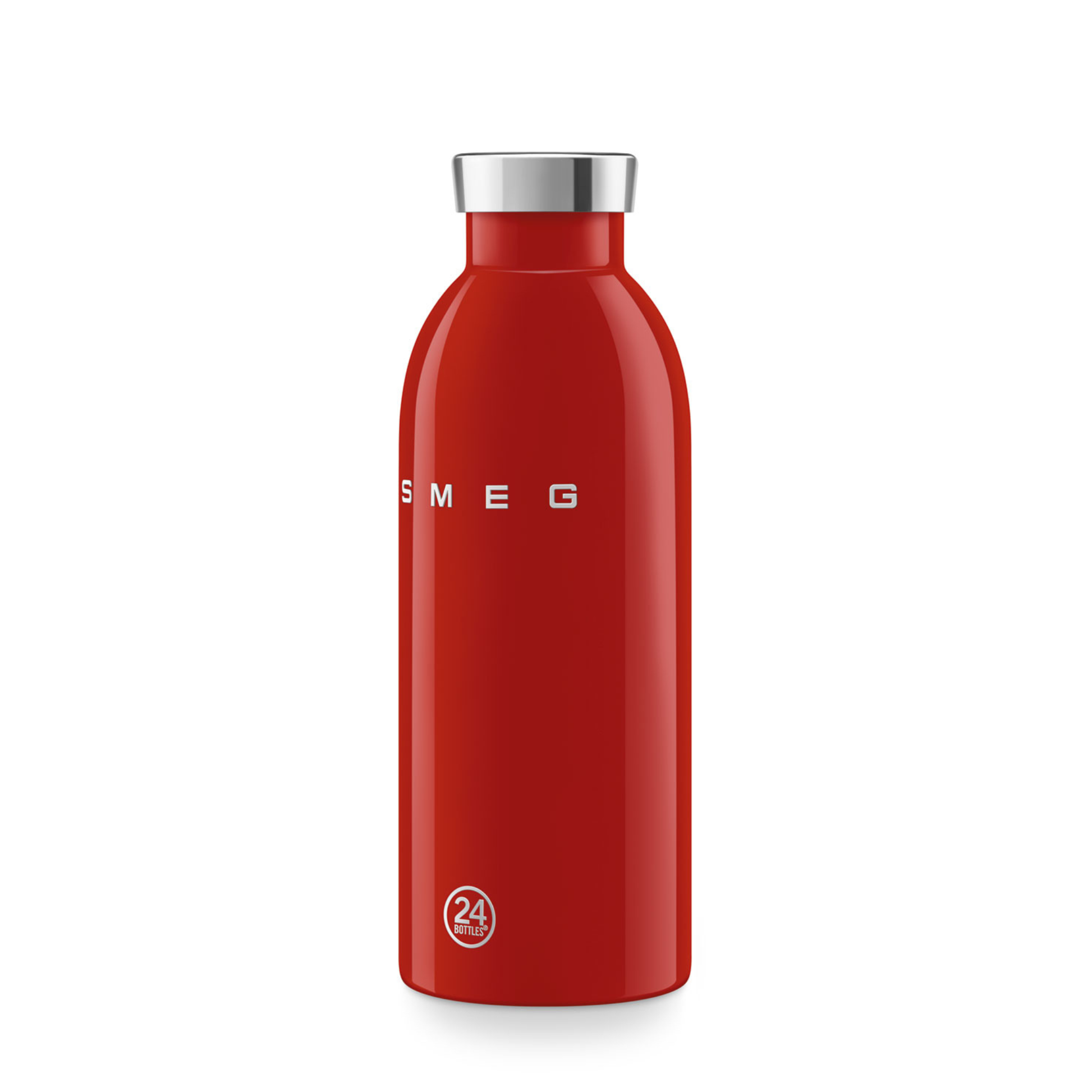 SMEG Clima Red Bottle 500 ml side view leak proof insulated bottle